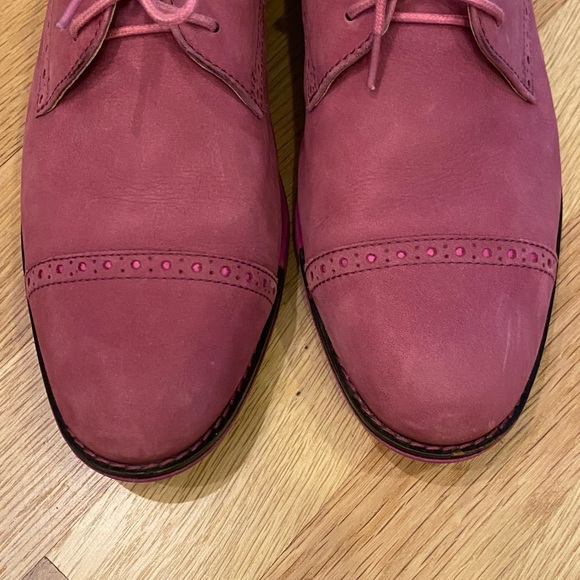 Cole Haan Oxford Gramercy Women's Size 8 Orchid Pink Cap Toe Lace Up /Spectator - Picture 3 of 14